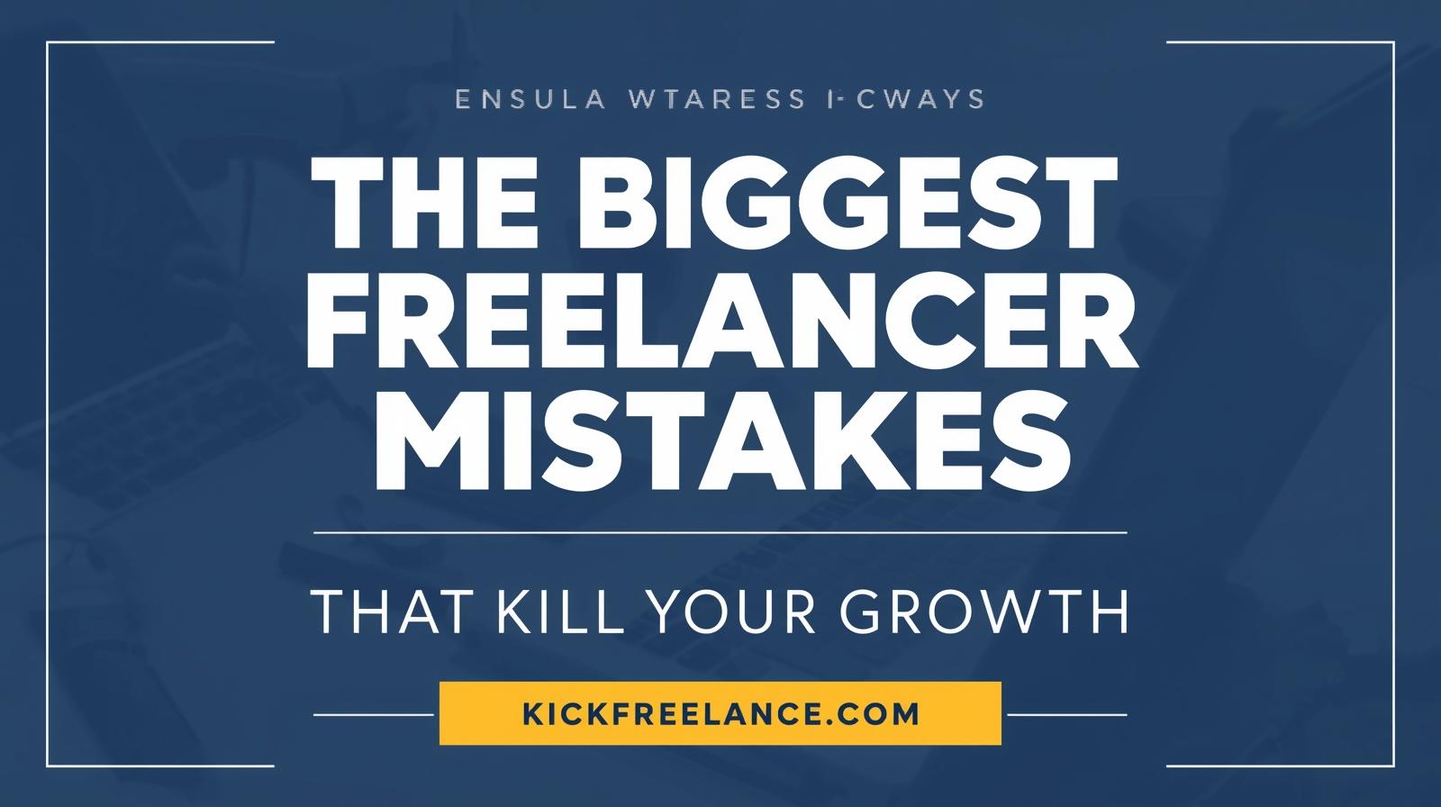 Freelancer Biggest Mistakes That Kill Your Growth