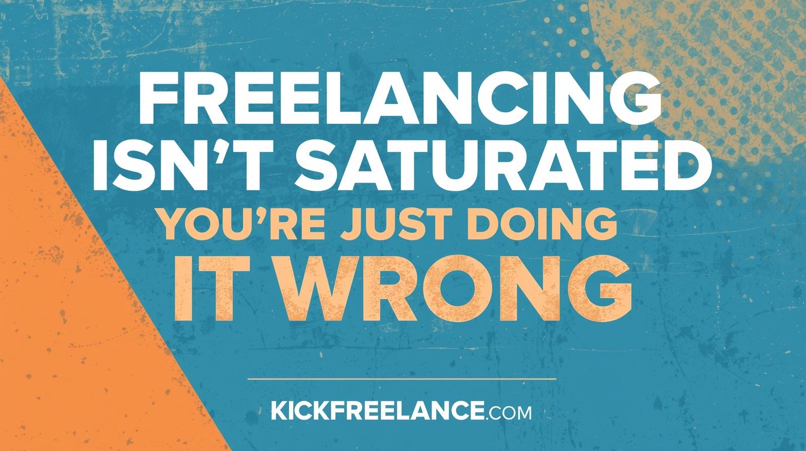 Freelancing Isn’t Saturated You’re Just Doing It Wrong